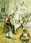 Carl Larsson pa juldagsmorgonen oil painting on canvas